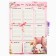 Schedule "Cute Bunny" A3, reusable magnetic with marker