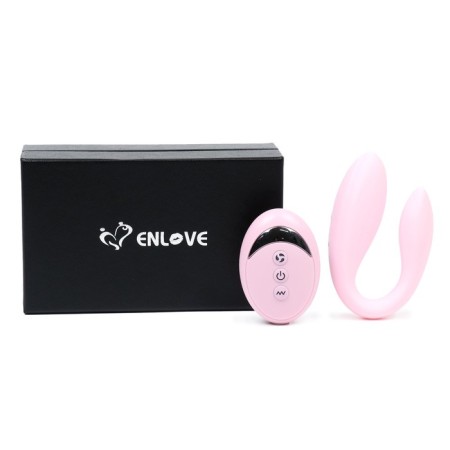Vibrator for steam oats, flexible, silicone, remote control, pink