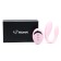 Vibrator for steam oats, flexible, silicone, remote control, pink