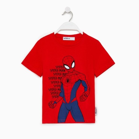 Marvel T-shirt "Spider Man Hero", height 122-128 (34), Red-4
