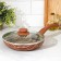 Deep pan Kantry, D = 24 cm, glass cover, plastic handle, anti -stick coating, brown color