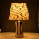 Sabina desktop lamp E14 40W Gold white 20x20x34cm