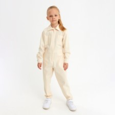 Kombinson for Minaku girl: Casual Collection Kids beige color, height 146