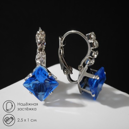 Earrings with rhomba rhms party, Mix color