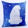 New Year's pillow Square "Bear and Baby", for the New Year