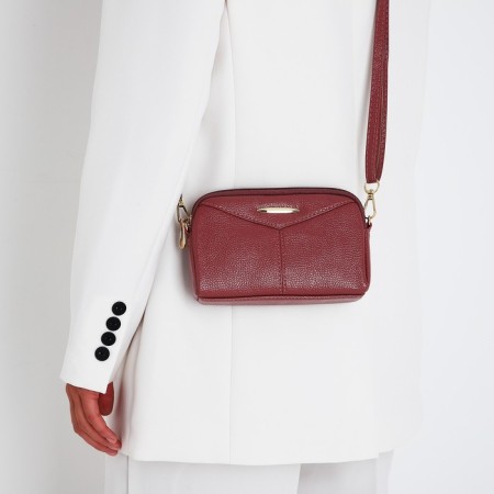 Bag Cross-Bodi with a zipper, pink color-8