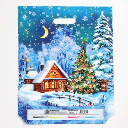Package "Moonlight", polyethylene with a cut pen, 38x47 cm, 60 μm-1