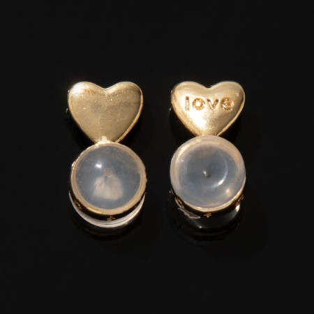 Silicone supporting plugs (1 pair), color gold