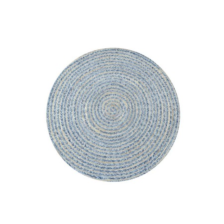 Eco -river jute round, size 60x60 cm, blue color