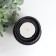 Polystone candlestick for 1 candle “Highland” black, candle included 15x8.5x8.5 cm