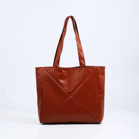 Shopper bag on magnet, brown color