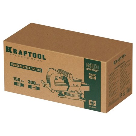 Visa Lockslous rotary Kraftool Forge-155/200, with an anvil, steel S45C, 155 mm-7