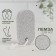 Pumza for pedicure, with a suspension, 9 × 4.5 cm, in a bag, white color
