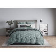 Bed linen 1.5 joint venture Lounge Green, size 150x214 cm, 143x215 cm, 50x70 cm - 2 pcs