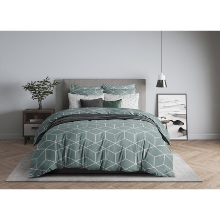 Bed linen 1.5 joint venture Lounge Green, size 150x214 cm, 143x215 cm, 50x70 cm - 2 pcs
