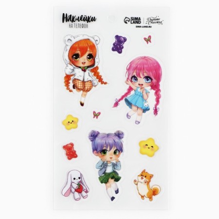 Stickers on the phone "Anime", 8 × 14 cm