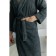 Tainted male bathrobe, size 48, graphite color