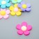 Decor for creativity Rubber "Color Chamomile" set 10 pcs mix 4.4x4.4 cm