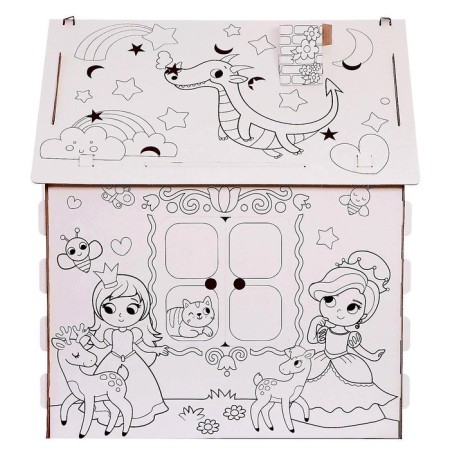 House-painting from cardboard "Lovely Princesses"-2