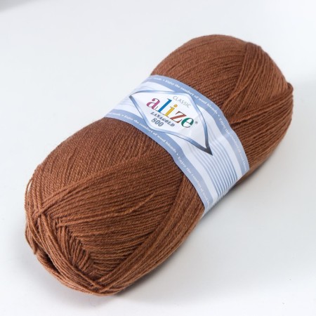 Yarn "Lanagold 800" 49% wool, 51% acrylic 730m/100g (466)-1