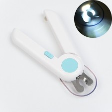 Animal claws with LED flashlight and nail file, blue