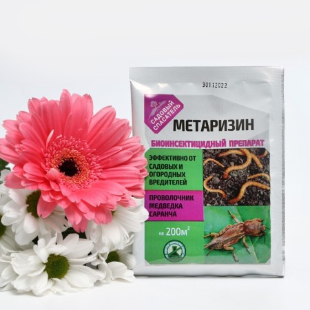 Биоинсектицид "Метаризин" от садовых вредителей, Садовый спасатель, 25 г-1
