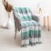 Picnic Piknik140x200 cm, white-green-gray, cotton 20%, pan 40%, polyester 40%
