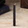 Candle from wax with salt "Cleaning every day", 13x1.7 cm, 1 h, black
