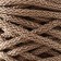 Knitting cord 100% polyester, width 5 mm 100m (latte)
