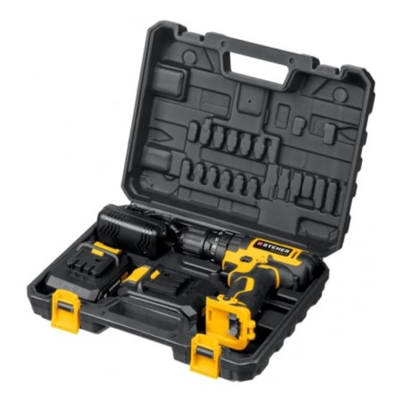 Drill screwdriver shock Steher CDS-200-2, 350-1350 rpm, 2 AKBX2 Ach, 2 speed, 40 nm-6