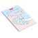 Notepad A7, 48 sheets, in a cage, in gluing, “twisted stories”, cover covered paper, lamination, three -color block, block 60 g/m2, 5V MIX