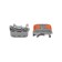 Terminal of QMS 222-423D passing 3-pole, with a mount on a DIN-rack (0.08-4 mm²) gray (50 pcs./Union)