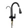 Zein Z7212 kitchen mixer, drinking water crane, with sliding pour, brass, black