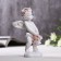 Figure Polystone "Angel with a basket of pink roses" 10x3.5x5 cm