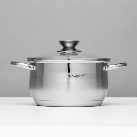 Set of pan "Diana", 6 items: 1.8 l, 2.5 l, 3.5 l, lids-1