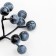 Decorative berries "Blueberries" 9 berries, 5.5 × 5 × 5.5 cm