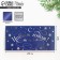 Happy New Year Gift envelope, embossing snowflakes, designer paper, 22 x 11 cm, new year