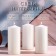 Candle cylinder, 5x12 cm, set 3 pcs, white