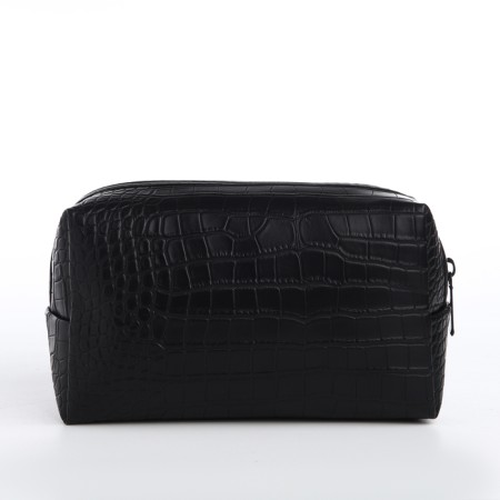 Cosmetic bag with lightning, black color-1