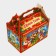 New Year. Gift box New Year's casket "Children in red" 21.2 x 12.3 x 22.6 cm.