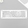 Stencil of stencil "pattern" 11x32 cm