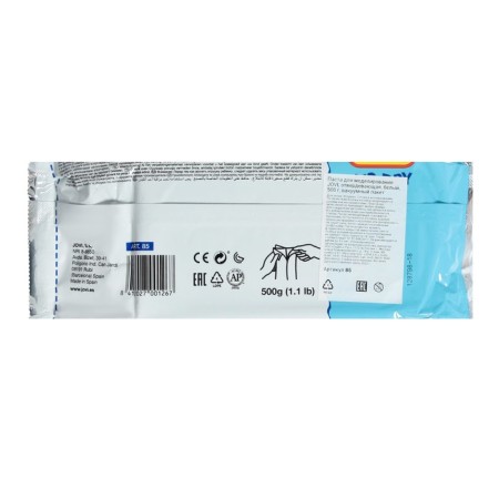 The mass for modeling is self -confused polymer, white 500 g, Jovi-6