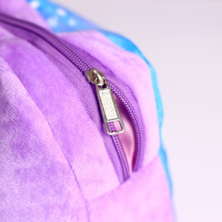 Baby plush backpack for the girl "Bunny", 26 x 24 cm, for the New Year-4
