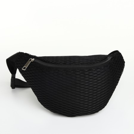 Lightning waist bag, black color-1