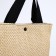 Bag-tout on lightning, beige color/black