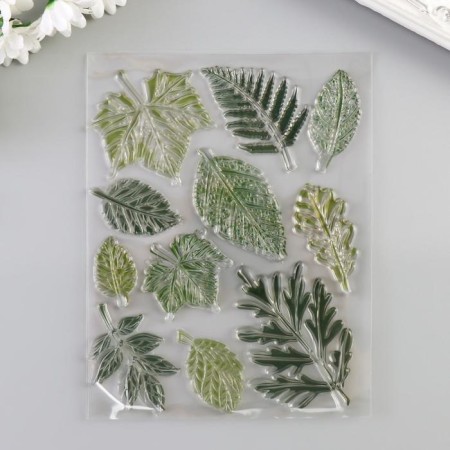 Stamp for creativity Silicon "Leaves" 14x18 cm-2