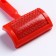 Pucodserka semicircular medium with drops, 10 x 13 cm, red