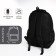 Youth backpack with a zipper, 4 pockets, black color