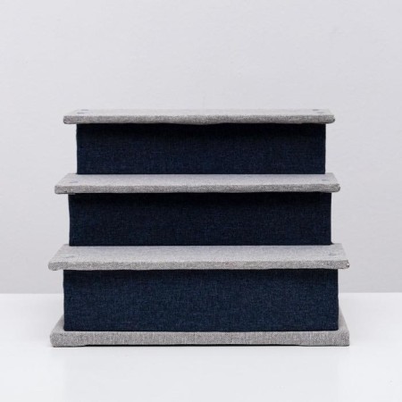 Animal-Lesenka House "Piggon", Rogozhka 39 x 38.5 x 32 cm, gray-blue-2