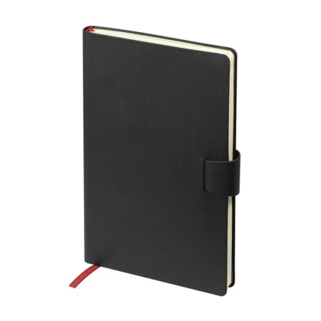Diary of Leduced A5, 136 sheets of MEGAPOLIS FLEX SMART, Cover Artificial leather, Lasse, Block 70 g/m2, black